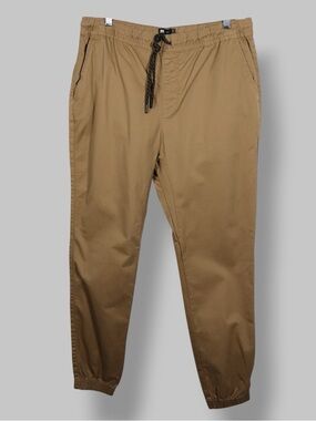 Le 31 Simons Jogger Pants Men’s XL Tan Drawstring NWT Casual Stretch